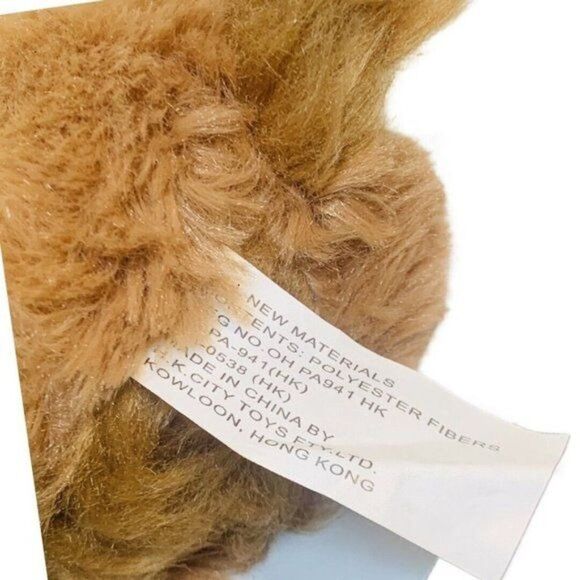 Cute Toy Cup Yorkie Terrier Plush Puppy Dog with Blue Bow  Stuffed Animal Toy 7" - Picture 6 of 6